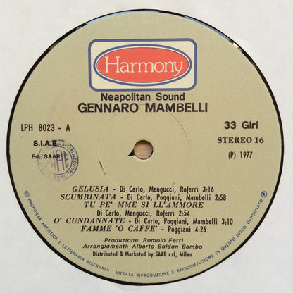 Gennaro Mambelli – Neapolitan Sound (LP, Italy - 1977)