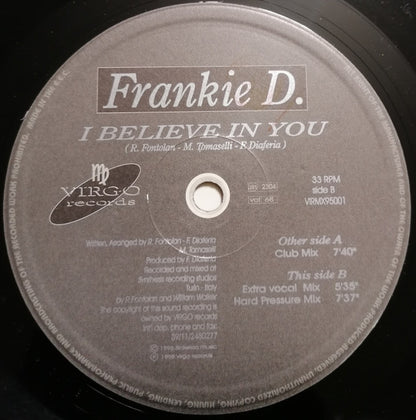 Frankie D. – I Believe In You (12", Italy - 1995)