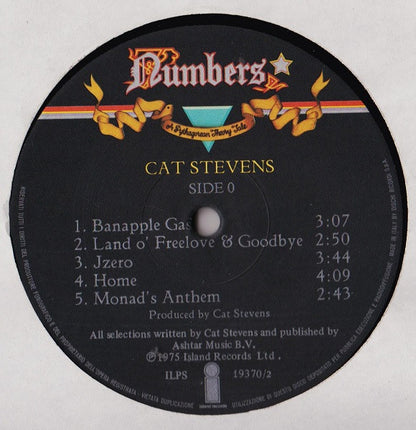 Cat Stevens – Numbers (LP, Album, Italy - 1975)