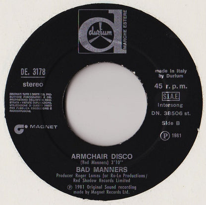 Bad Manners – Can Can  (7", Italy - 1981)