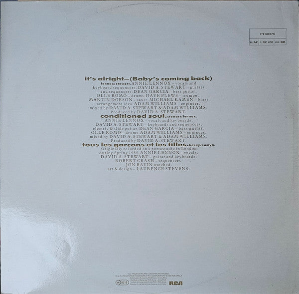 Eurythmics – It's Alright (Baby's Coming Back) (12", Italy - 1986)