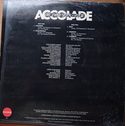 Accolade De New York – Vol. III (LP, US - 1982)