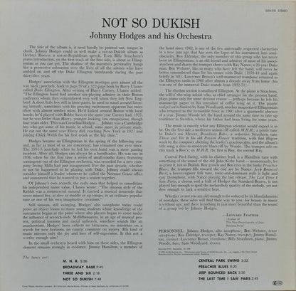 Johnny Hodges And His Orchestra – Not So Dukish 	 	 (LP, Germany)