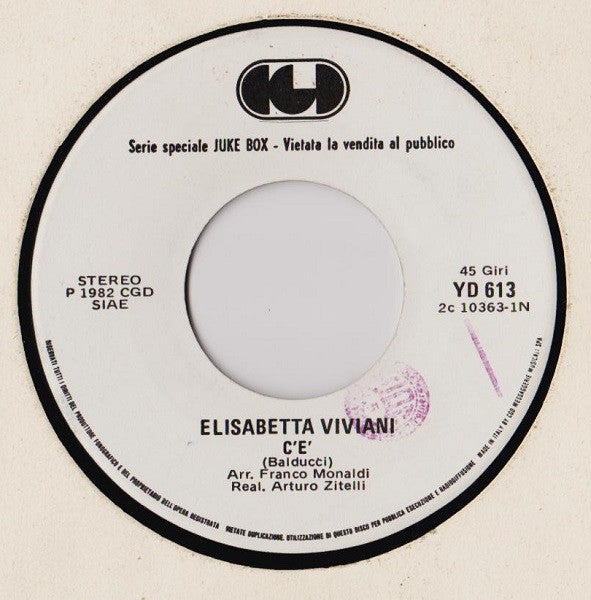 Elisabetta Viviani, Depeche Mode – C'È / Just Can't Get Enough (7", Italy - 1982)