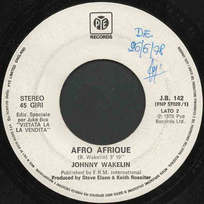 Hi-Tension, Johnny Wakelin – Hi Tension / Afro Afrique (7", Italy - 1978)
