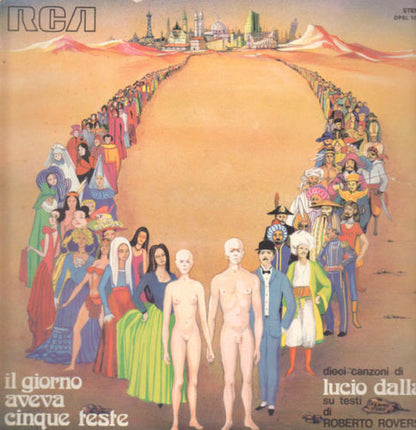 Lucio Dalla – Il Giorno Aveva Cinque Teste (LP, Album, Italy - 1973)