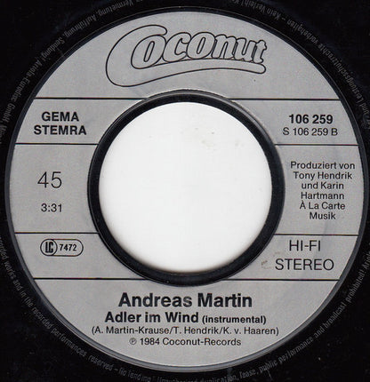 Andreas Martin (2) – Der Himmel Kann Warten (7", Germany - 1984)