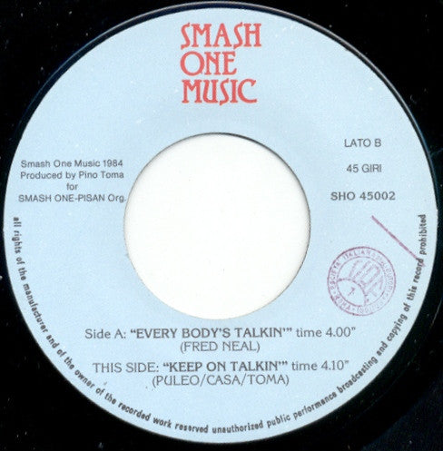 Marsha Mason – Everybody's Talkin' (7", Italy - 1984)
