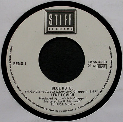 Lene Lovich – Blue Hotel (7", Italy - 1982)