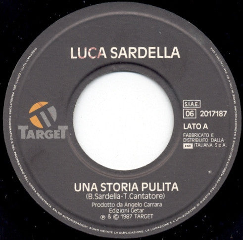 Luca Sardella – Una Storia Pulita (7", Italy - 1987)