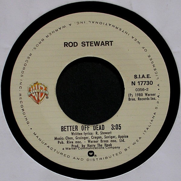 Rod Stewart – Passion (7", Italy - 1980)