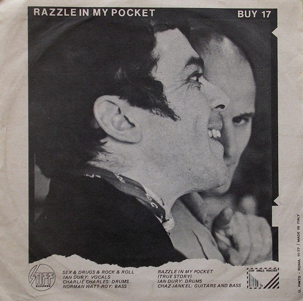 Ian Dury – Sex & Drugs & Rock & Roll (7", Italy - 1977)