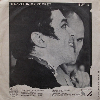 Ian Dury – Sex & Drugs & Rock & Roll (7", Italy - 1977)