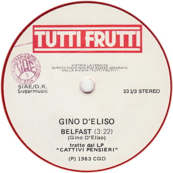 Manfred Mann's Earth Band, Gino D'Eliso – Tribal Statistics / Belfast (Italy - 1983)