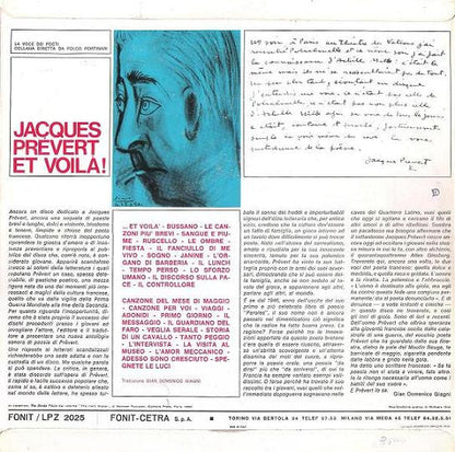 Jacques Prévert – ...Et Voilà! (LP, Italy - 1970)