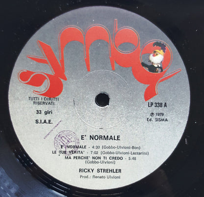Ricky Strehler – E' Normale (LP, Album, Italy - 1979)
