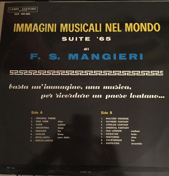 Francesco Saverio Mangieri – Immagini Musicali Nel Mondo Suite '65 (LP, Album, Italy)
