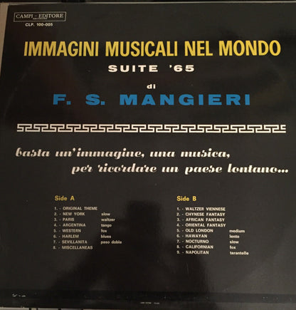 Francesco Saverio Mangieri – Immagini Musicali Nel Mondo Suite '65 (LP, Album, Italy)