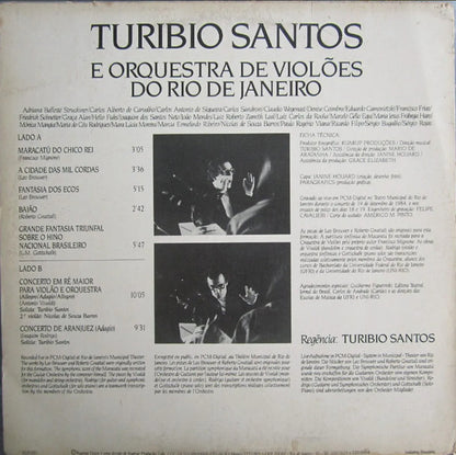 Turibio Santos, Orquestra De Violões Do Rio de Janeiro – Turibio Santos E Orquestra De Violões Do Rio De Janeiro (LP, Album, Brazil - 1984)