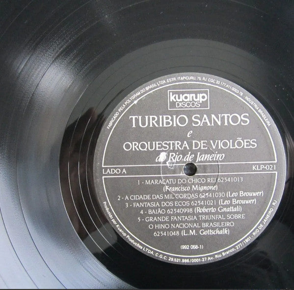 Turibio Santos, Orquestra De Violões Do Rio de Janeiro – Turibio Santos E Orquestra De Violões Do Rio De Janeiro (LP, Album, Brazil - 1984)