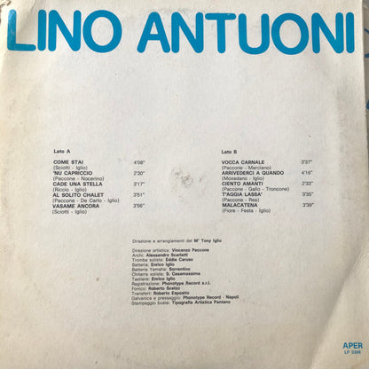 Lino Antuoni – Lino Antuoni (LP, Album, Italy - 1989)