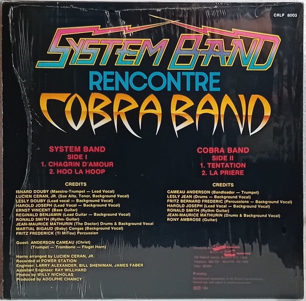 System Band (2), Cobra Band – System Band Rencontre Cobra Band (12", Album, US - 1980)