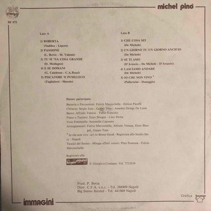 Michel Pinò – Immagini (LP, Album, Italy - 1984)
