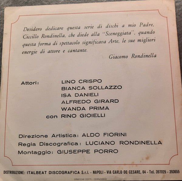 Giacomo Rondinella, Lino Crispo – 'E Figlie (7", Italy)