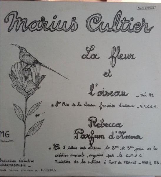 Marius Cultier – La Fleur Et L'Oiseau (LP, Album, France - 1983)