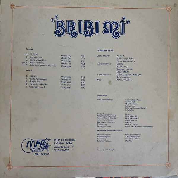 Dodie Day – Bribi Mi - The Very Best Of Dodi Day (LP, Suriname - 1982)