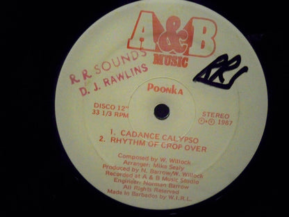Poonka – Cadance Calypso / Rhythm Of Crop Over (12", Barbados - 1987)