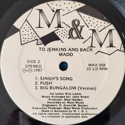 Madd (4) – Tuh Jenkins And Back (LP, Album, Barbados - 1987)