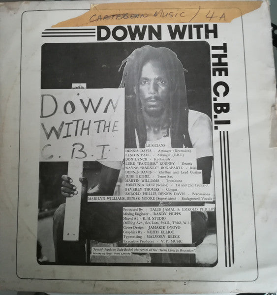 Brother Valentino – Recession / Down With The C.B.I. (12", Trinidad & Tobago - 1983)