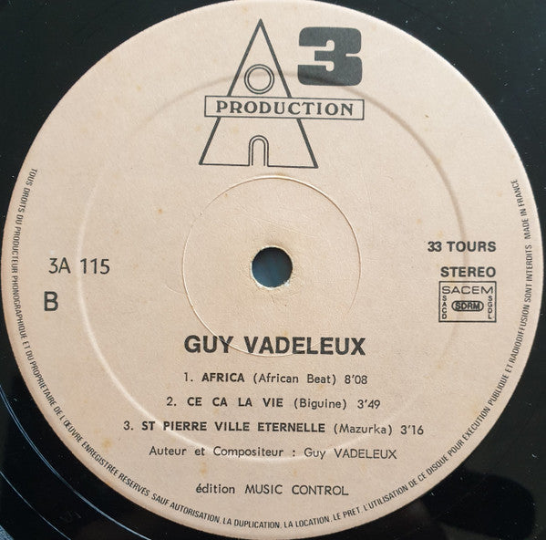 Guy Vadeleux – Guy Vadeleux (LP, Martinique - 1978)