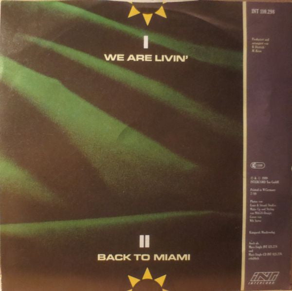 Sunshine Express – We Are Livin' (7", Germany - 1989)