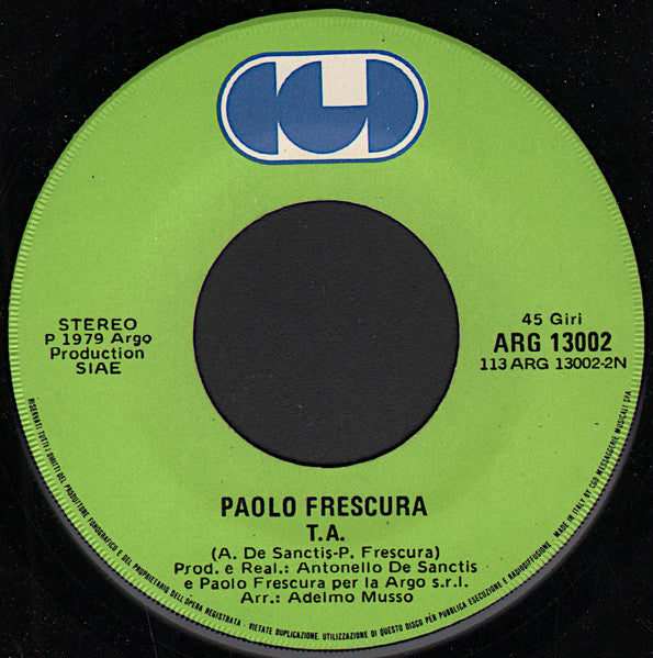 Paolo Frescura – Duorme (7", Italy - 1979)