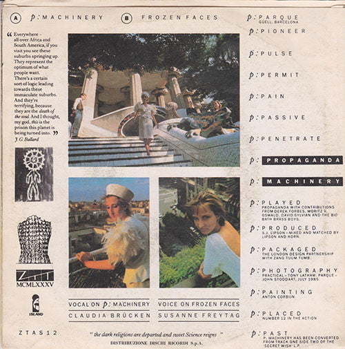 Propaganda – p: Machinery (7", Italy - 1985)