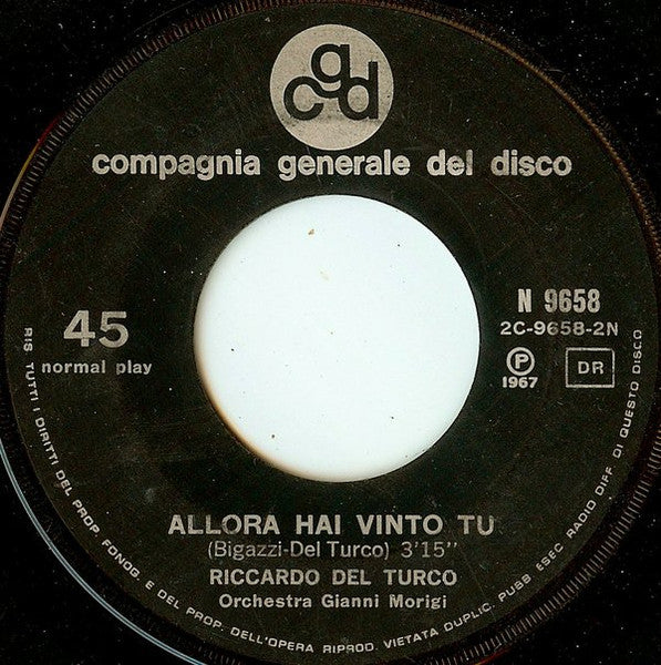 Riccardo Del Turco – Uno Tranquillo (7", Italy - 1967)