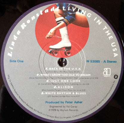 Linda Ronstadt – Living In The USA (LP, Album, Italy - 1978)