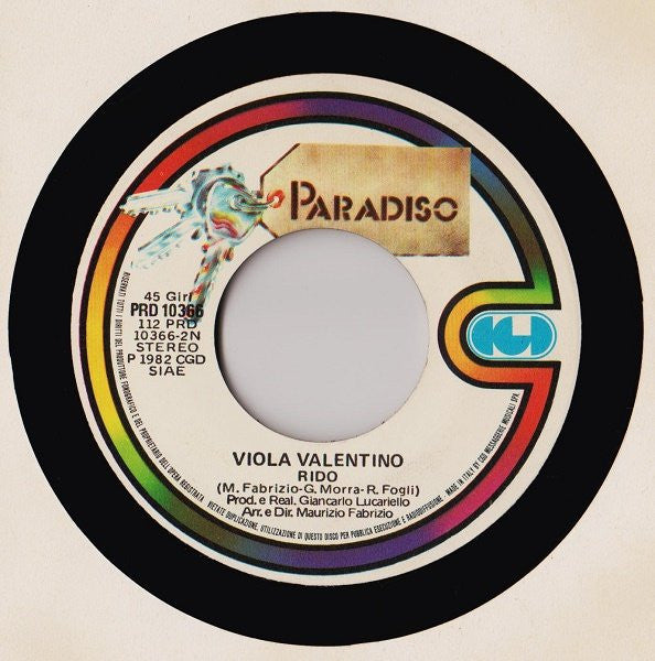 Viola Valentino – Romantici (7", Italy - 1982)