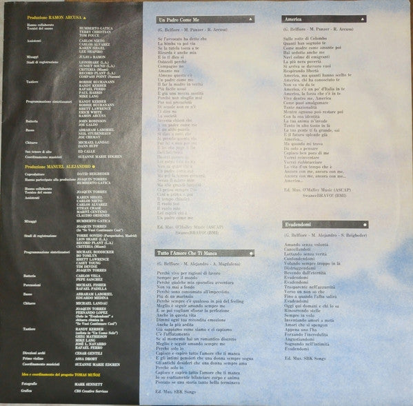 Julio Iglesias – Tutto L'Amore Che Ti Manca (LP, Album, Italy - 1987)
