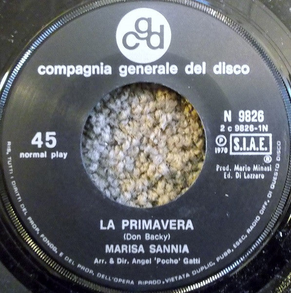 Marisa Sannia – La Primavera (7", Italy - 1970)