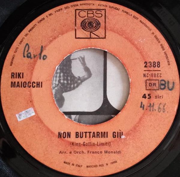 Riky Maiocchi – Uno In Più  (7", Italy - 1966)