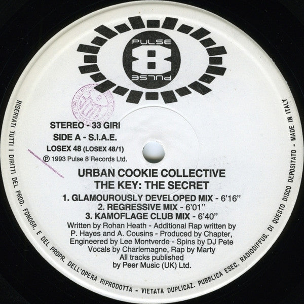 Urban Cookie Collective – The Key : The Secret (12", Italy - 1993)