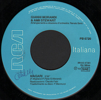 Gianni Morandi, Amii Stewart – Grazie Perché (7", Italy - 1983)