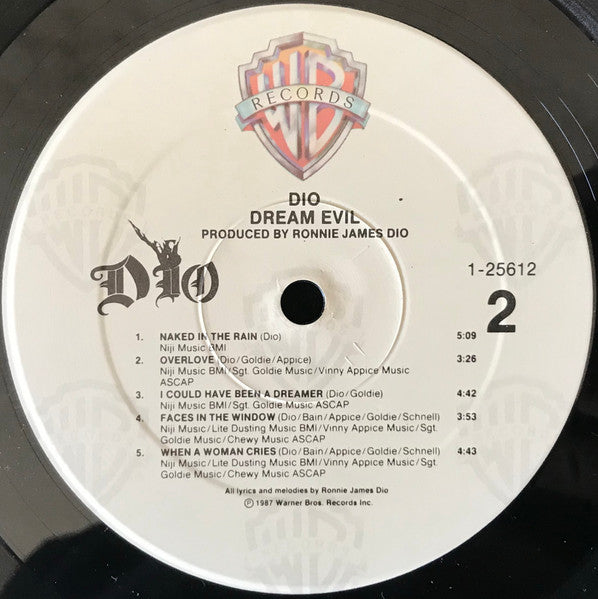 Dio (2) – Dream Evil (LP, Album, US - 1987)