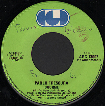 Paolo Frescura – Duorme (7", Italy - 1979)
