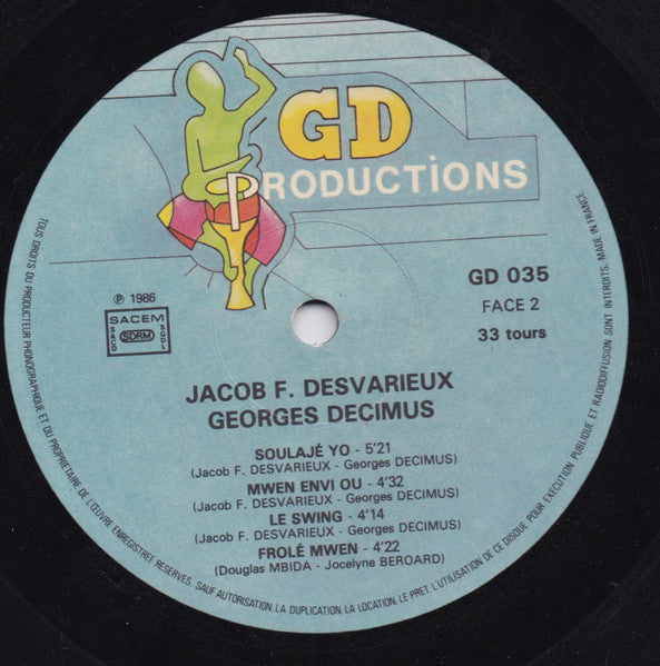 Jacob Desvarieux, Georges Decimus – Jacob F. Desvarieux / Georges Decimus (LP, France - 1986)