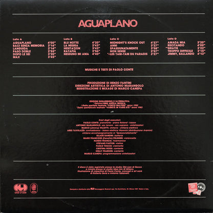 Paolo Conte – Aguaplano (LP, Album, Italy - 1987)