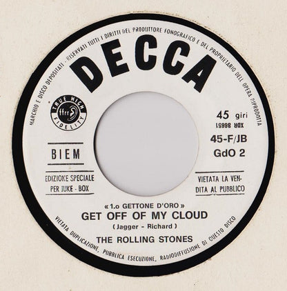The Rolling Stones – Get Off Of My Cloud / Little Red Rooster (7", Italy)